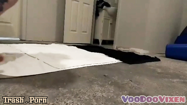 VoodooVixen – RubyRed’s Work and Home Enema Expulsion
