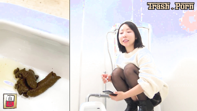 JG-563 Girl with Commentary on Defecation 排便について解説する女の子 Part 1