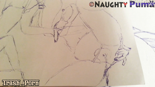 NaughtyPuma – Drawing Panty Poop