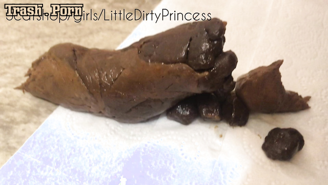 LittleDirtyPrincess - Watch my asshole stretch wide for these 3 hard poops
