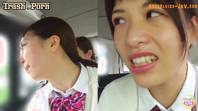 SL-627 Girls Pee in a Panic in a Transport Car 護送車の中でパニックになっておしっこをする女の子たち HD