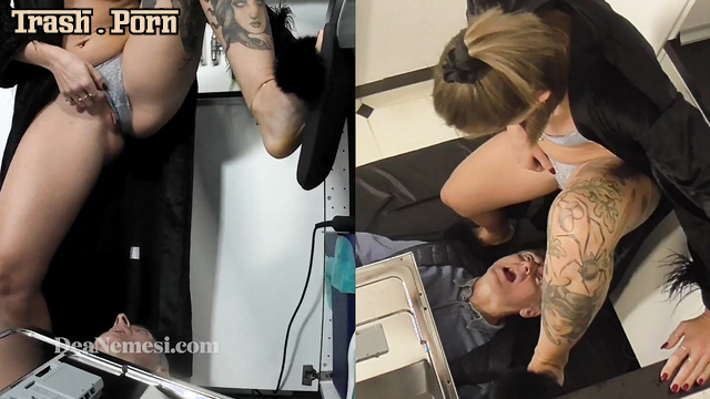 Dea Nemesi Goddess Femdom spanked his cheeks as a disciplinary measure