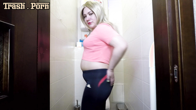 Sensual pooping in panties, Cleopatra enjoying her morning