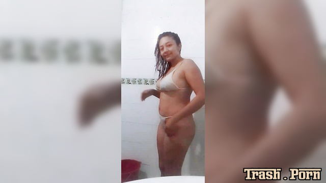 Brunette showed you her showering and pissing (Rachel Colin)