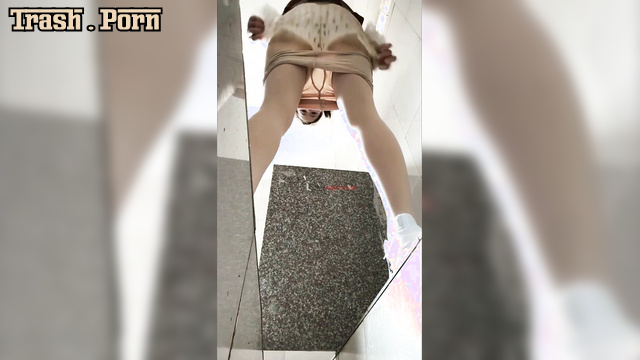 Funny toilet shitting with different asian girls, close up