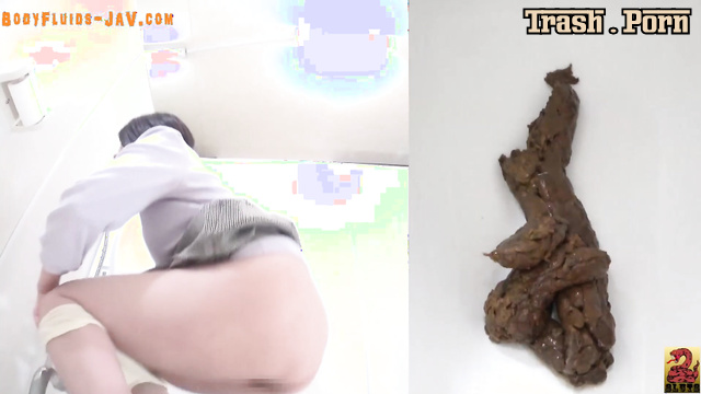 Long toilet shitting with different asian girls, close up