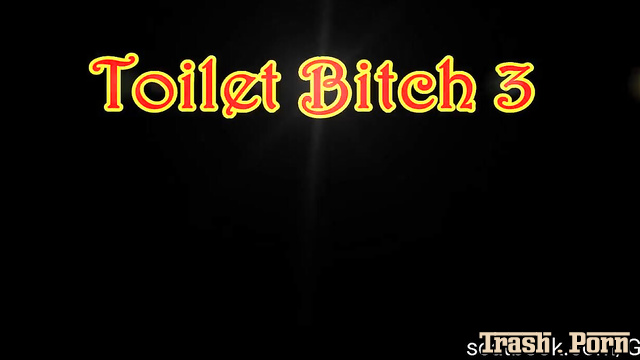 He's just a shit eating slave - Goddess Tempest toilet tape