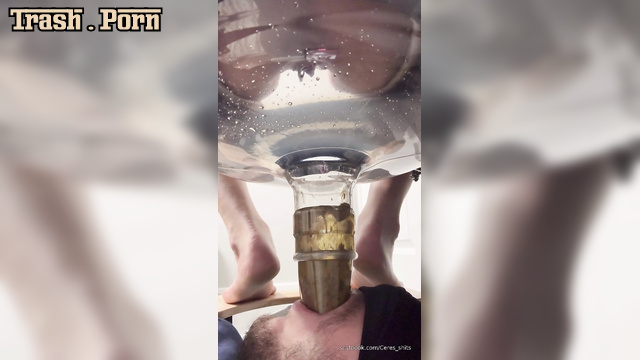 Shit went straight down his throat through the tube, Goddess Ceres