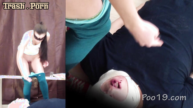She helped him load shit into his mouth - Smelly Milana