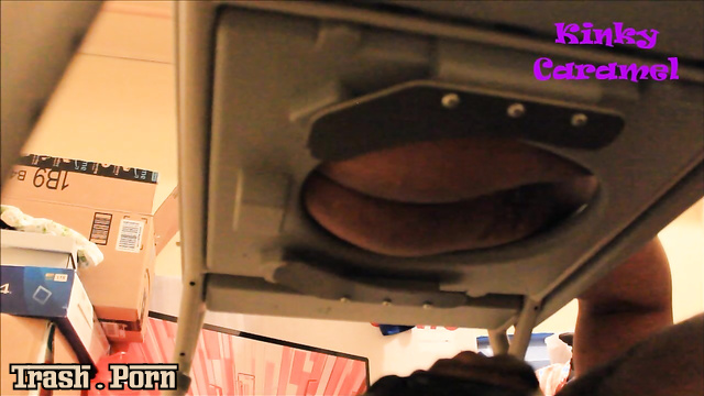 Her submissive black slave ate her shit - GoddessKinkyCaramel