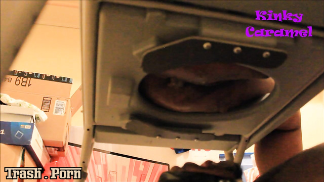 Her submissive black slave ate her shit - GoddessKinkyCaramel