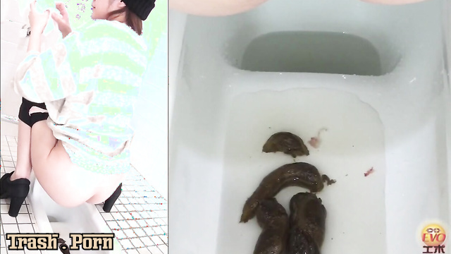 EE-084 コンビニ駆け込み！！ ブリブリうんこ　5 エボ・ビジュアル Scat Pooping Toilet