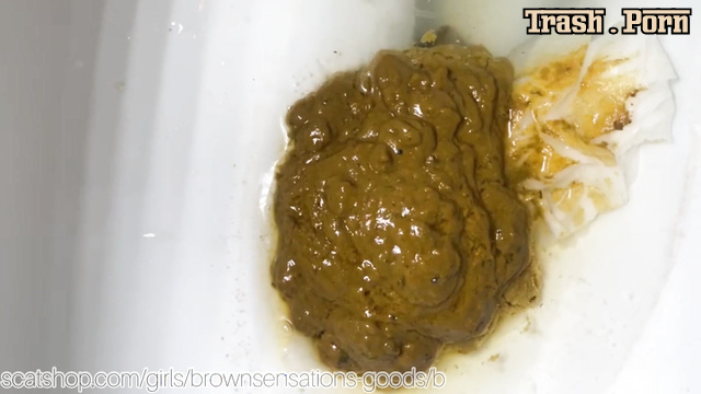 Brownsensations – Doggy solid with 3 toilet blowouts