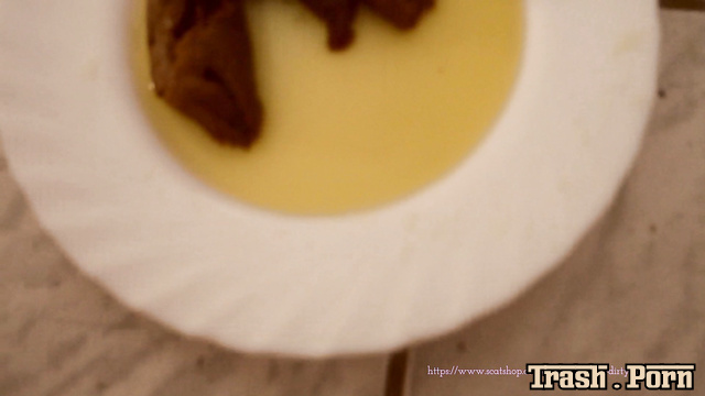 LucyScat – Shit and piss on plate
