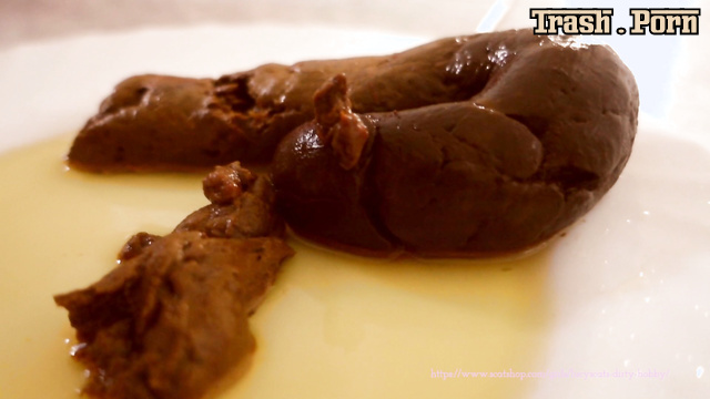 LucyScat – Shit and piss on plate