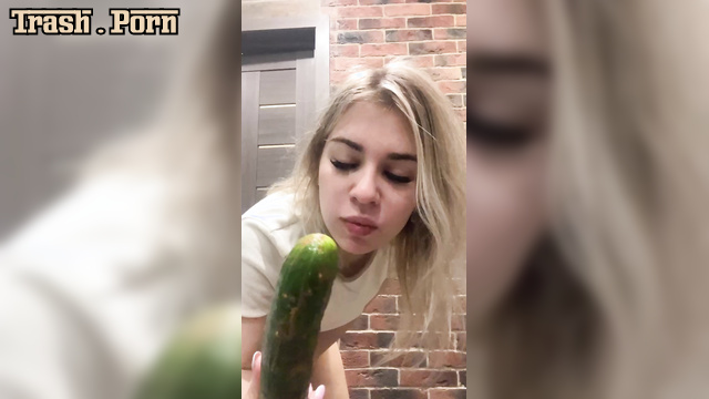 ScatShop - Licking a pooped cucumber feat Misty Phoenix