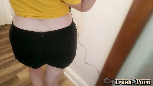 CassieLa - POV Spying Friend Visit and Massive Shorts Mess with CassieScat