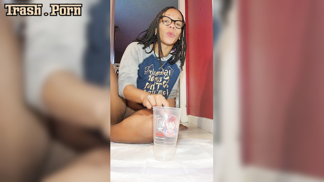 ScatBook - UniElla pooping peeing in cup feat UniQueen21