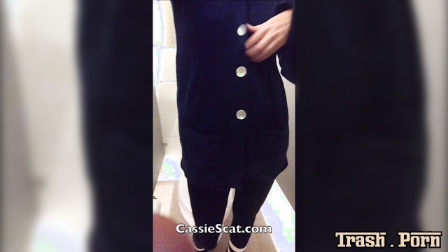 CassieLa - 3 Public Bathroom Shitting Clips Compilation with CassieScat