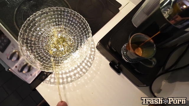 Brunette lapped up urine straight from a large bowl - Morgan