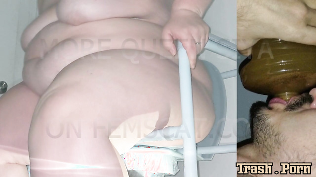 FemScat - SSBBW Queen Siya surprised her husband in the toilet