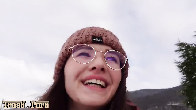 Lazy pissing into first snow with Emmi Hill (solo)
