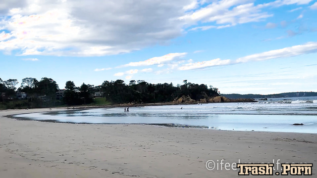 Brunette pissed herself near the city beach, solo