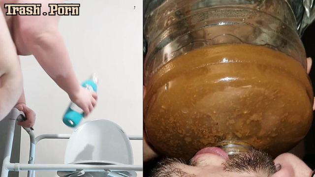 Fat and ugly SSBBW Queen Siya pissing and pooping in a random mouth