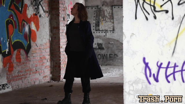 Alice Klay got a lot of pleasure from peeing at the abandoned place