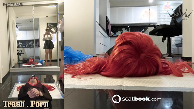 Look at her cool bacstage - Nemezis Queen is getting ready to shit on him