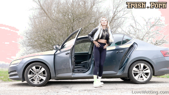 Silvia Black - she got out of her car and peed on the side of the road
