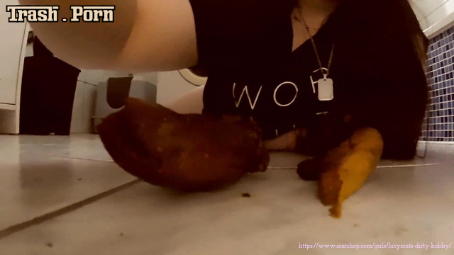 Toilet sex scenes with eating shit LucyScat, look now