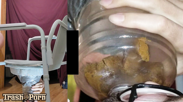 SSBBW Queen Siya ground her shit into a liquid and gave it to him to drink