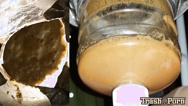 SSBBW Queen Siya ground her shit into a liquid and gave it to him to drink