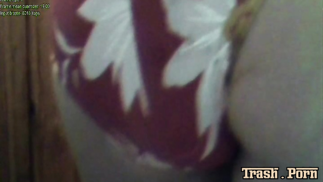 Close up scene with pooping thefartbabes - only she and her big shit
