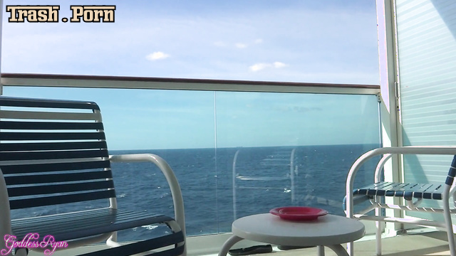 Cruise balcony and epic shit on the plate / Goddess Ryan