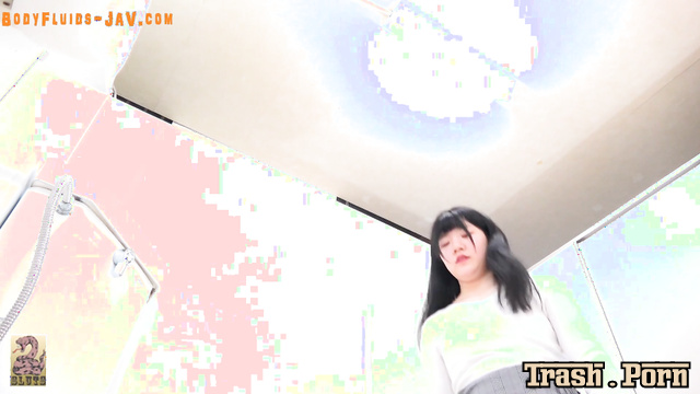 Toilet camera captured her bowel movement (solo scenes)