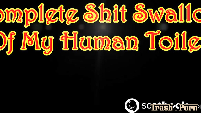 Complete shit swallow of her human toilet / Goddess Tempest