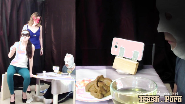 Slave eat her shit and drank her urine (russians had fun) MilanaSmelly